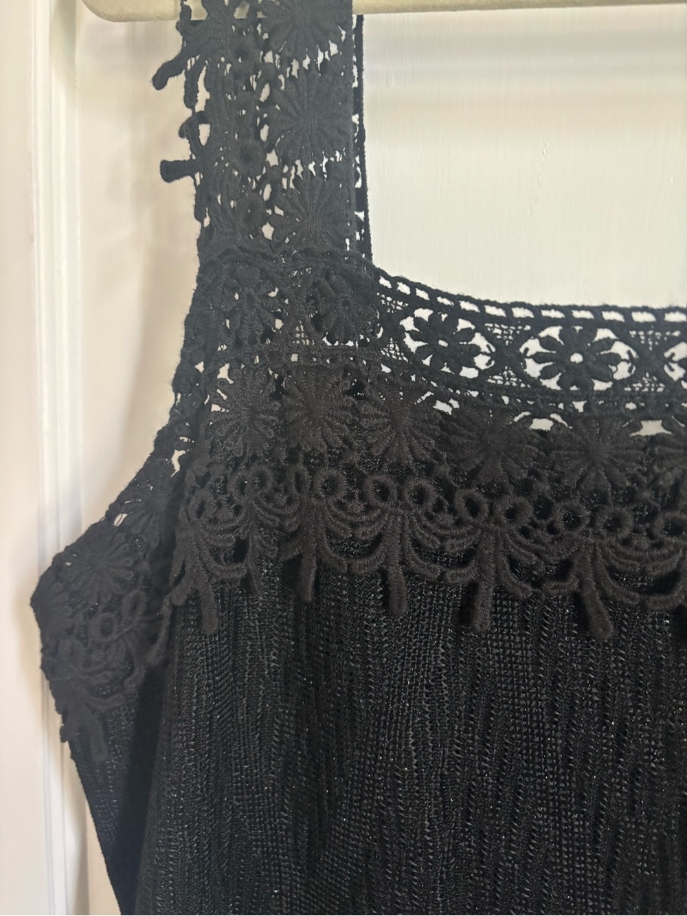 2000s Anna Sui Boho Crochet Fringe Dresse - Picture 4 of 10